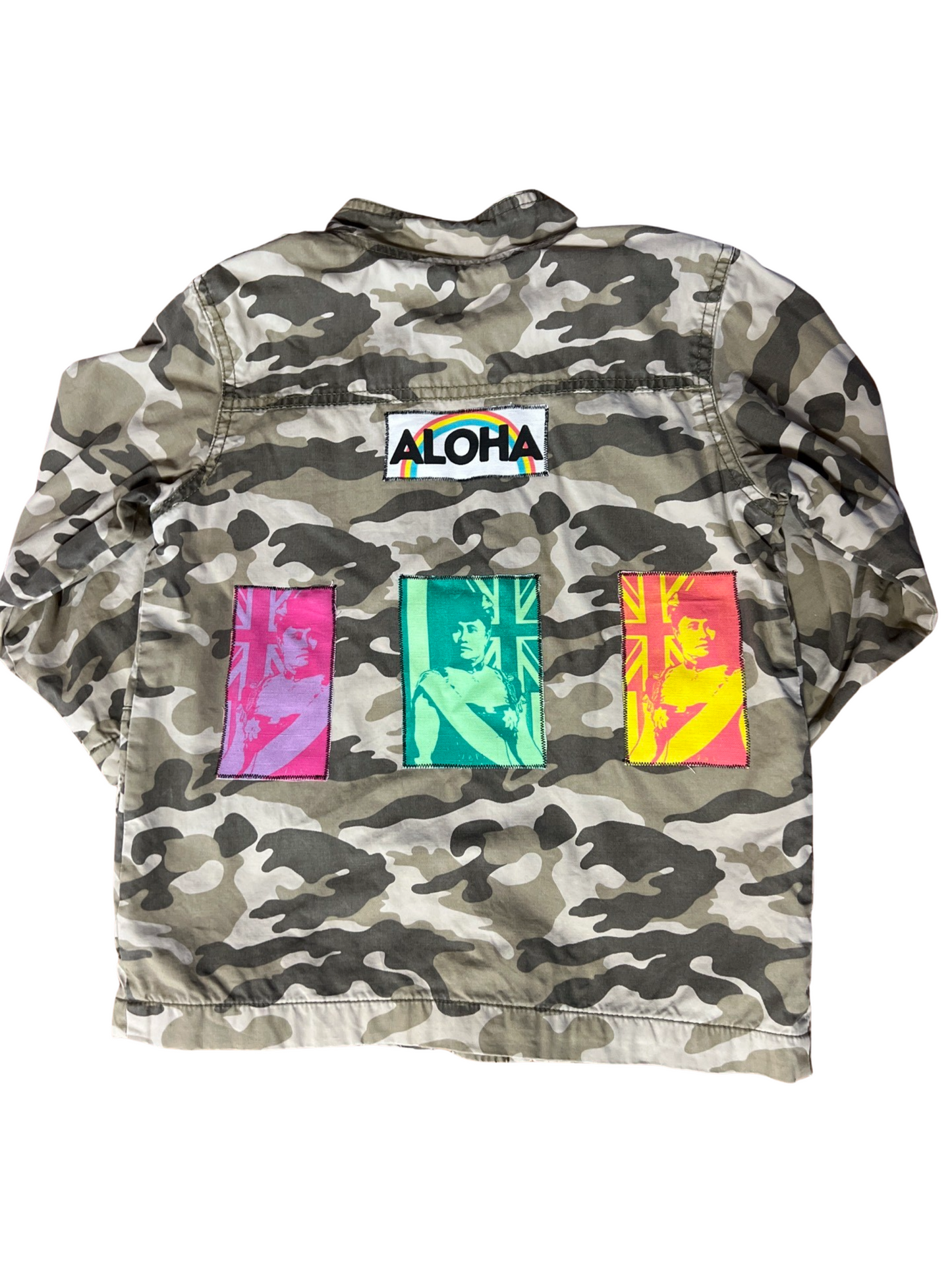 Liliʻuokalani Color Block Keiki Army Jacket