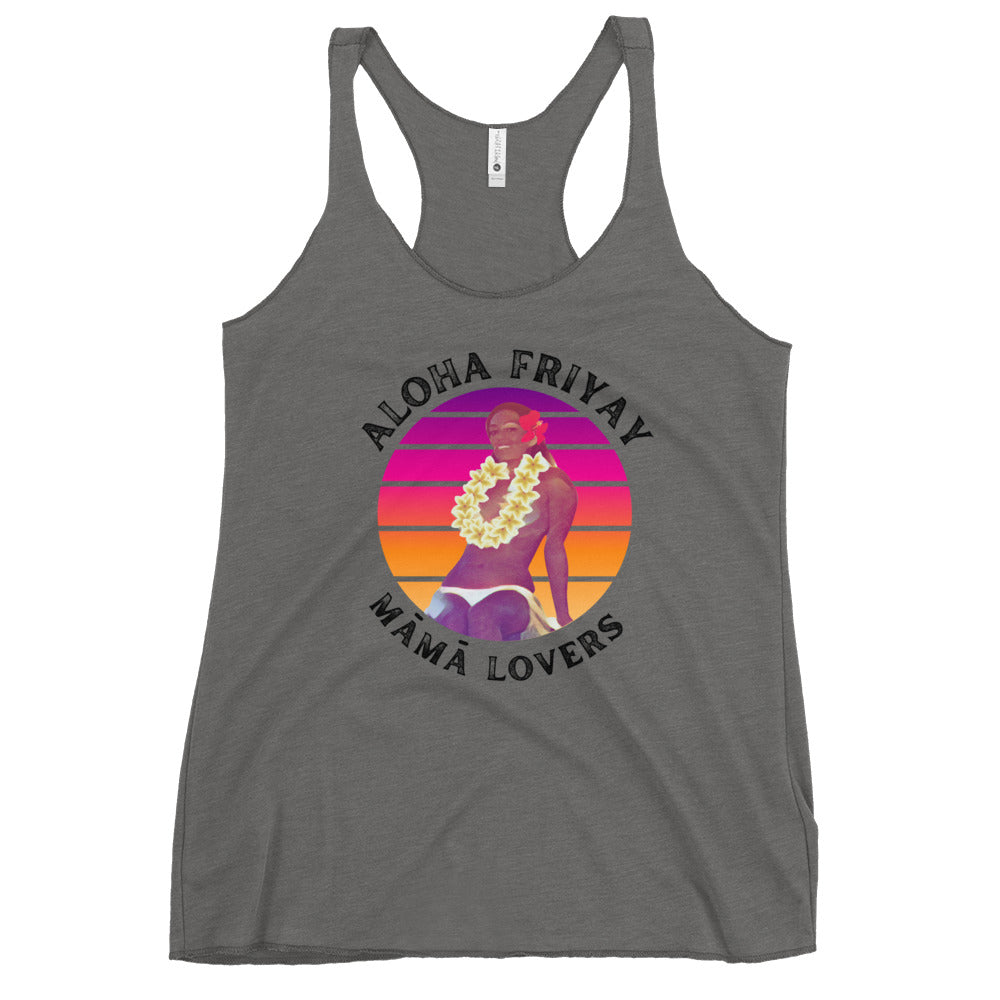ALOHA FRIYAY Women's Racerback Tank