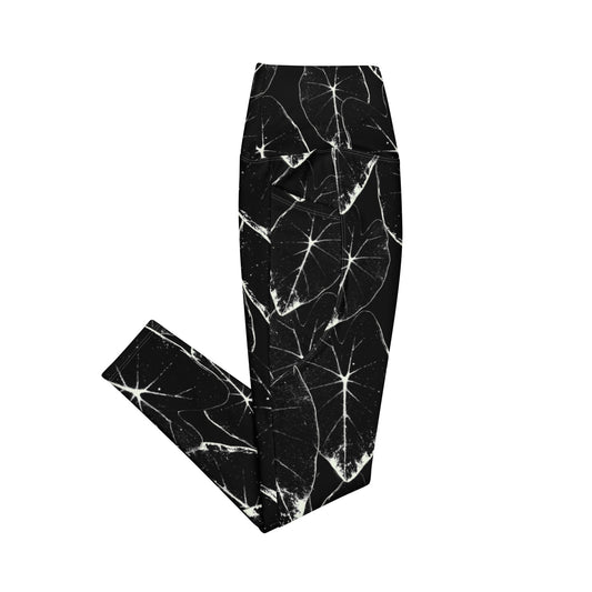 MAUKA LEGGINGS w/ POCKET in KALO n KREAM