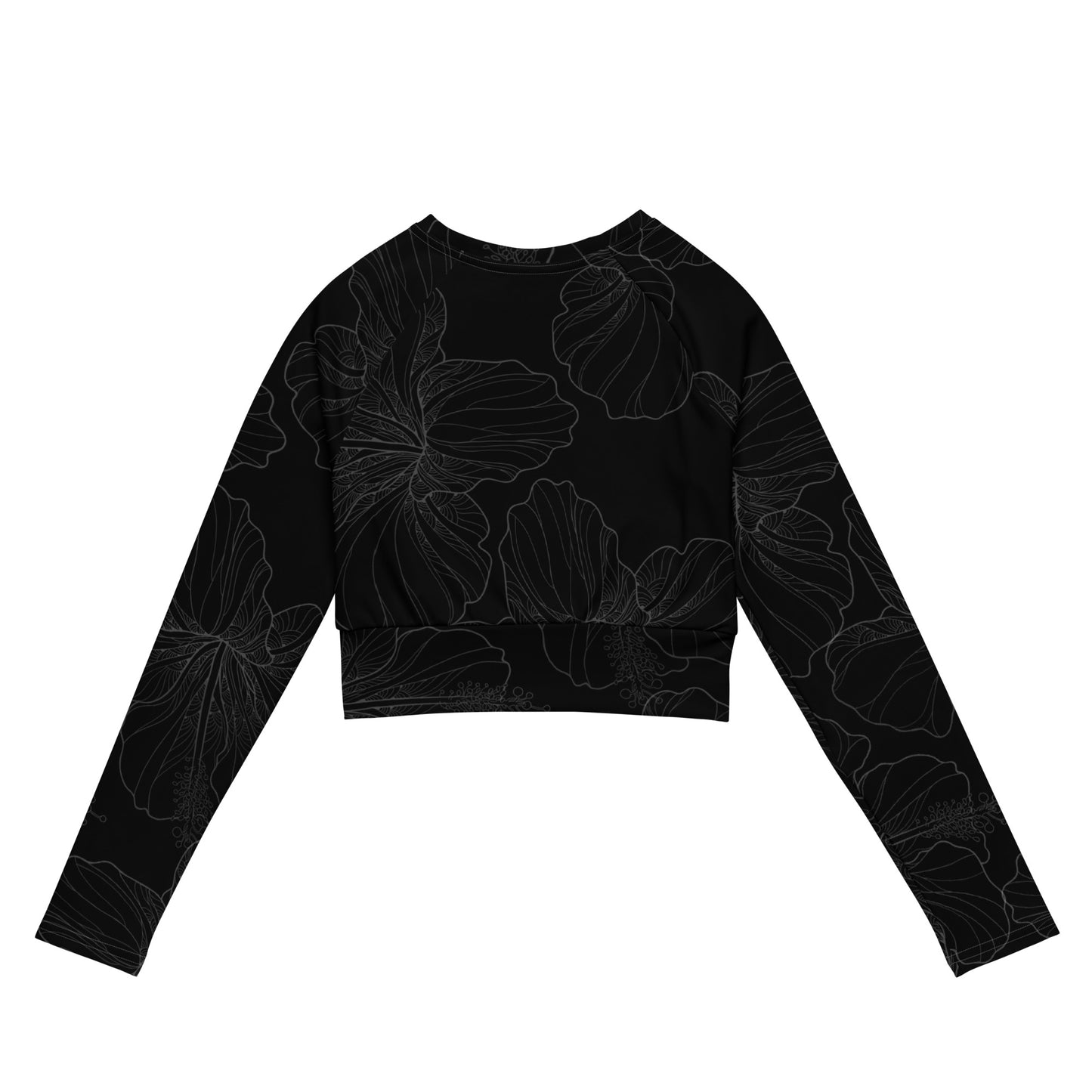 WAIPIʻO LONG-SLEEVE CROPPED TOP