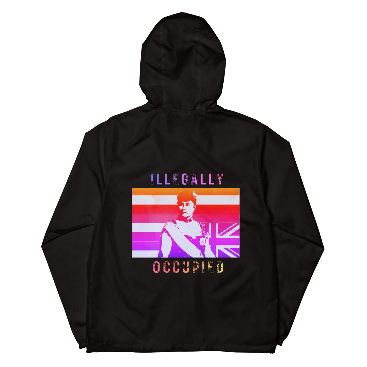 ILLEGALLY OCCUPIED 80ʻs Vibe Unisex lightweight zip up windbreaker