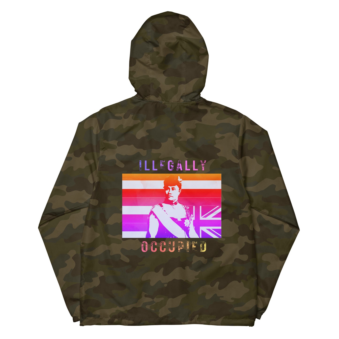 ILLEGALLY OCCUPIED 80ʻs Vibe Unisex lightweight zip up windbreaker