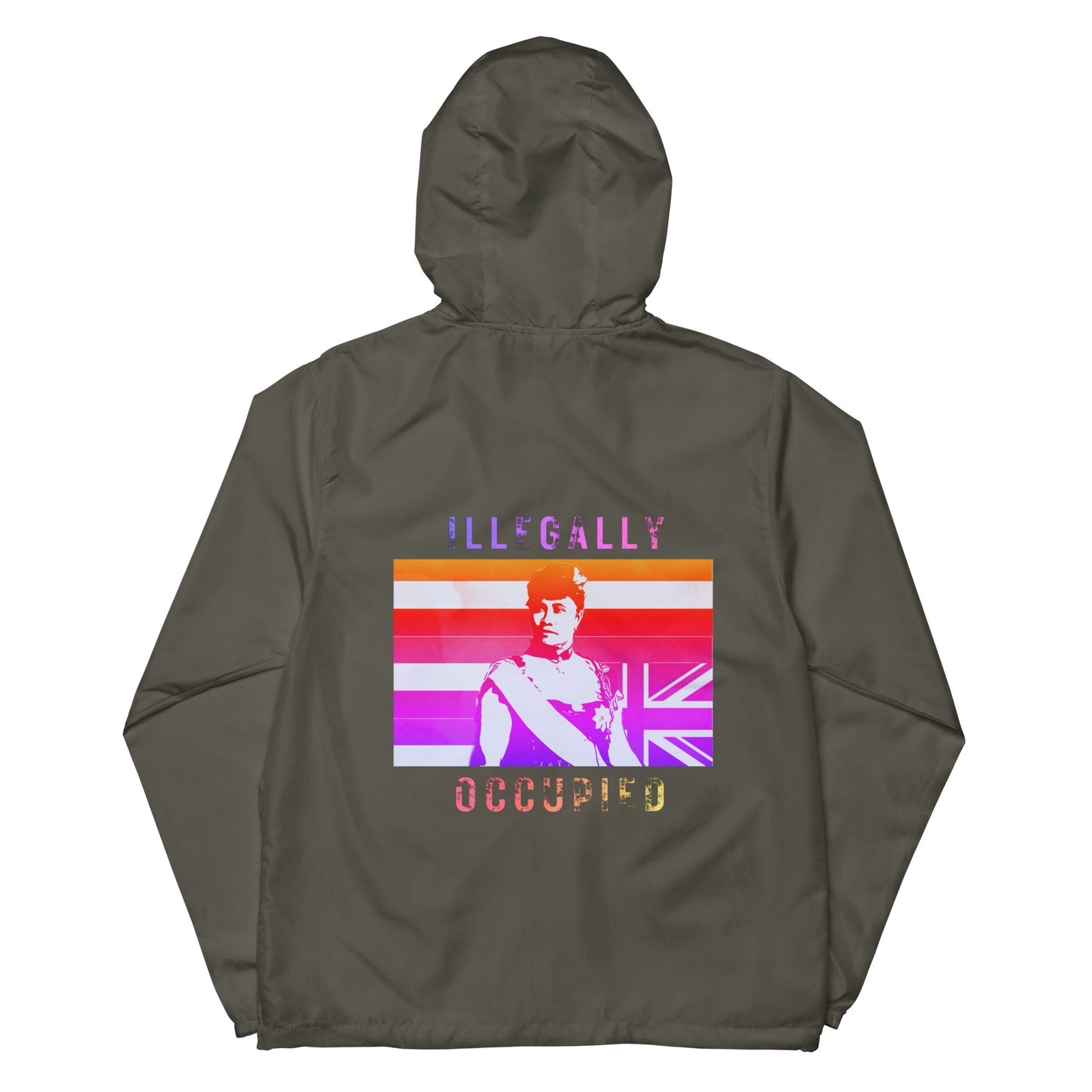 ILLEGALLY OCCUPIED 80ʻs Vibe Unisex lightweight zip up windbreaker