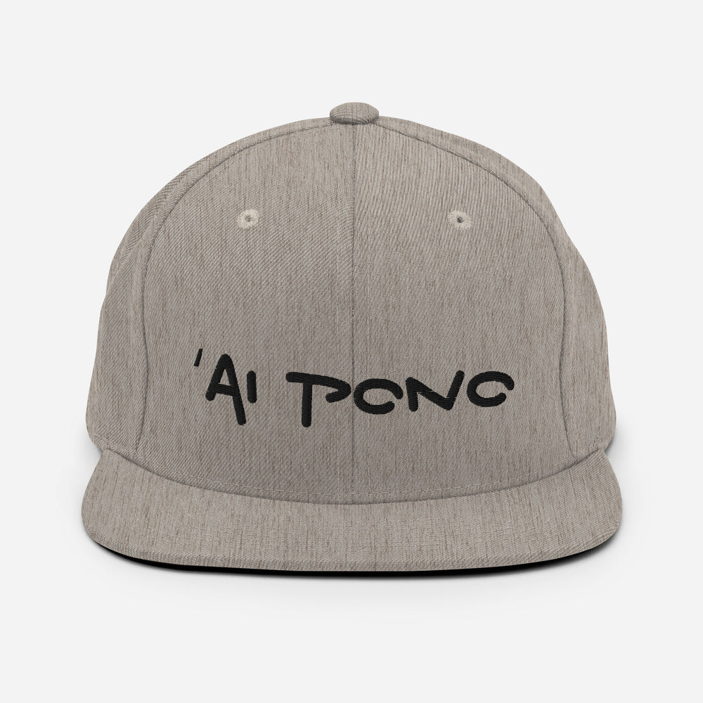 ʻAI PONO Embroidered Snapback Hat