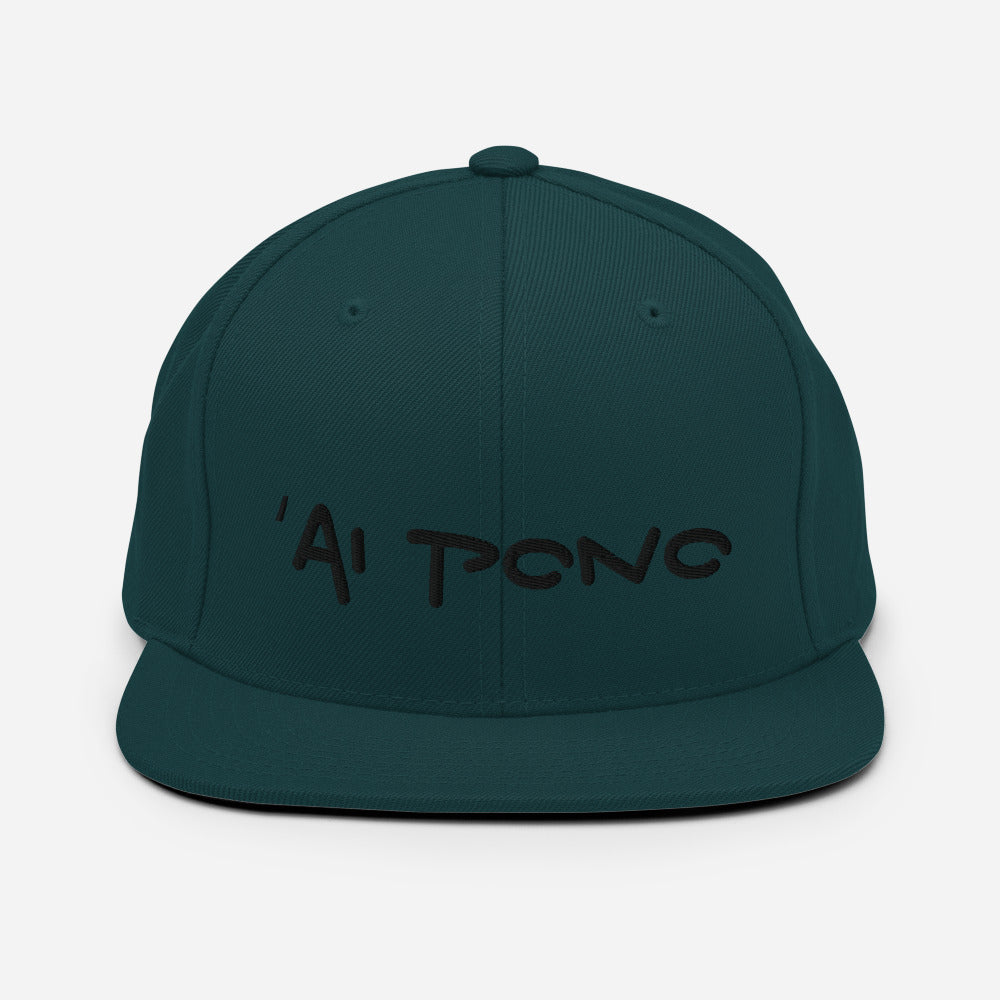 ʻAI PONO Embroidered Snapback Hat